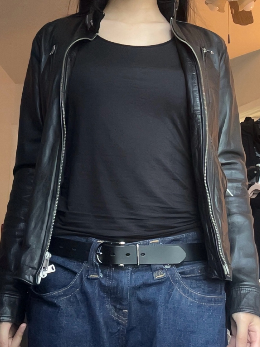 Genuine Leather Fitted Moto Leather Jacket